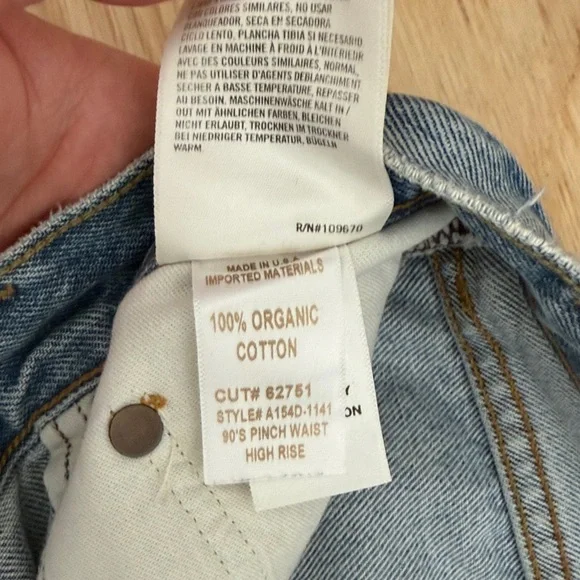 Agolde 90’s Pinch Waist High Rise jeans size 26 - Picture 3 of 4
